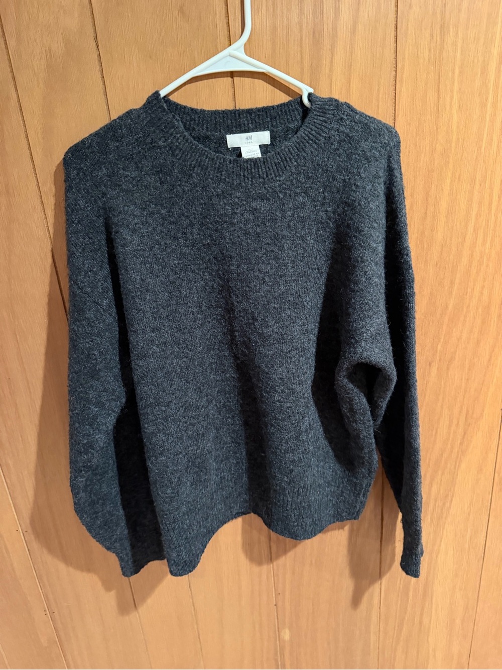 H&M Men's Dark Charcoal Crewneck Sweater